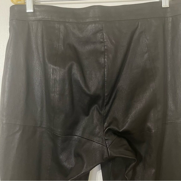 Tory Burch Genuine Leather Pants Black Size XL - Picture 3 of 8